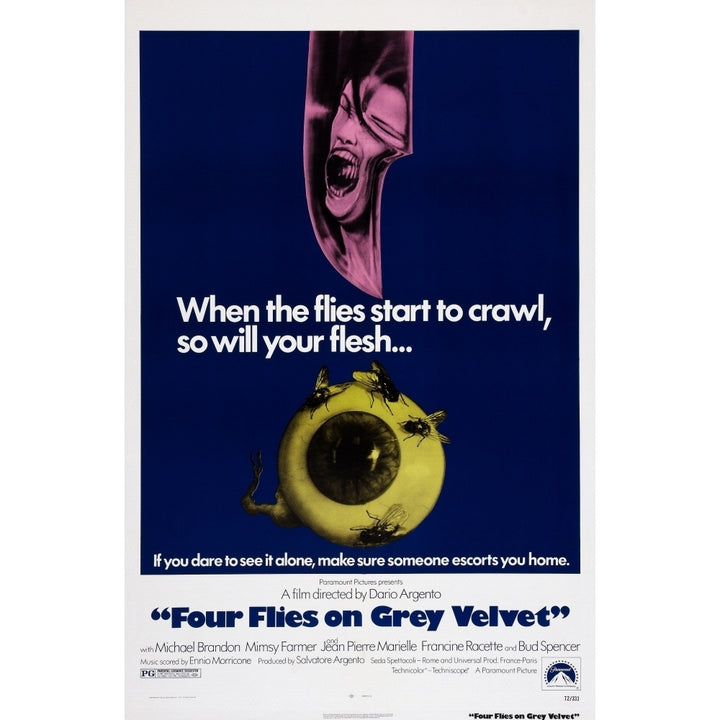 Four Flies On Grey Velvet Us Poster Art 1971 Movie Poster Masterprint Image 2