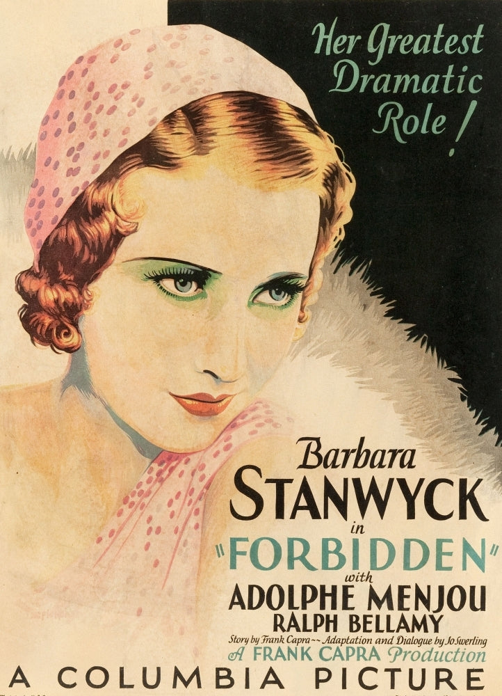 Forbidden Barbara Stanwyck 1932 Movie Poster Masterprint Image 1