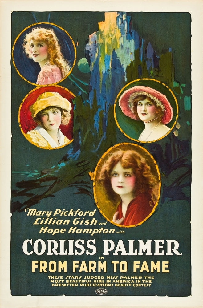 From Farm To Fame Mary Pickford Lillian Gish Hope Hampton Corliss Palmer 1918 Movie Poster Masterprint Image 1