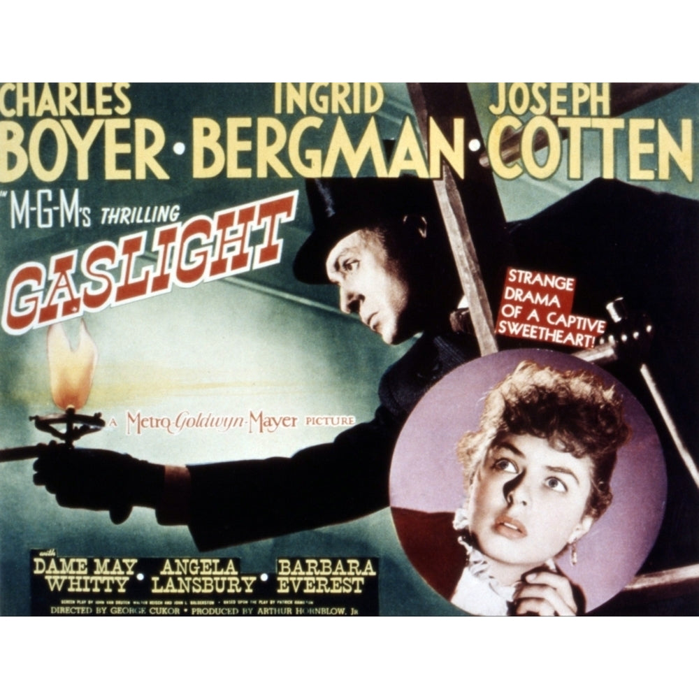 Gaslight Charles Boyer Ingrid Bergman 1944. Movie Poster Masterprint Image 2