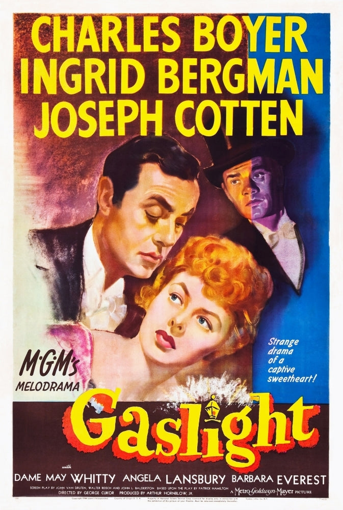 Gaslight Charles Boyer Ingrid Bergman Joseph Cotten 1944. Movie Poster Masterprint Image 1