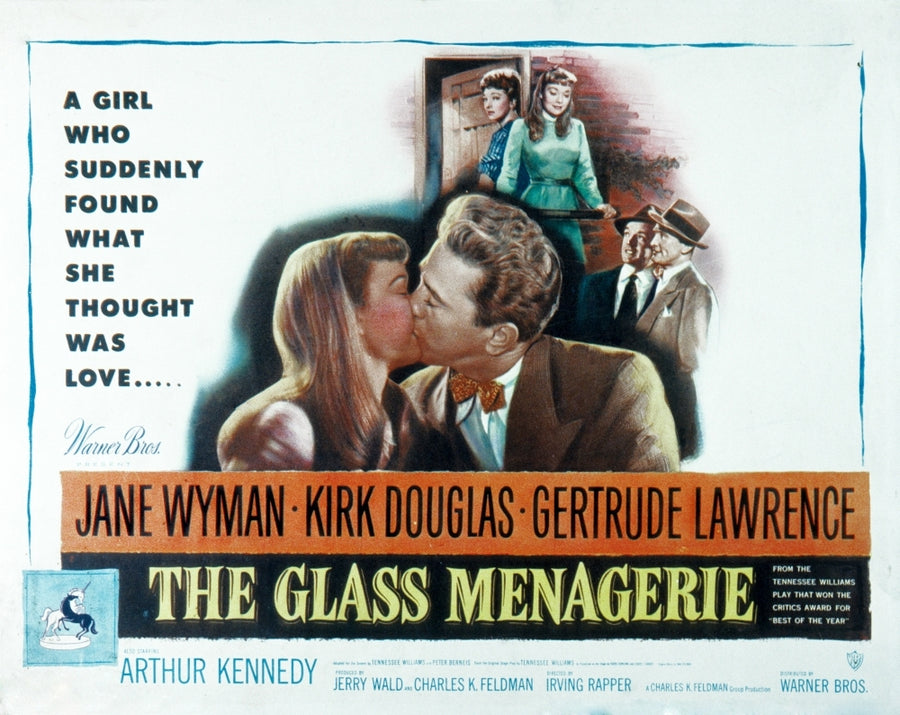 The Glass Menagerie Jane Wyman Kirk Douglas 1950 Movie Poster Masterprint Image 1