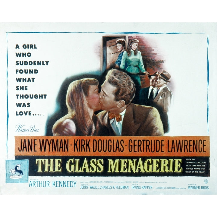 The Glass Menagerie Jane Wyman Kirk Douglas 1950 Movie Poster Masterprint Image 2