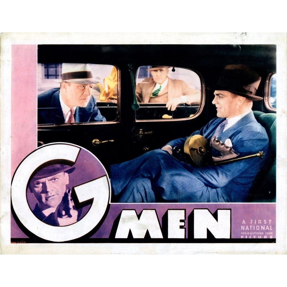 G-Men Us Lobbycard From Left: Robert Armstrong James Cagney 1935 Movie Poster Masterprint Image 2