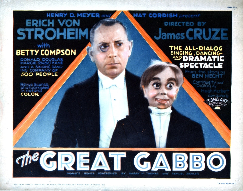 The Great Gabbo Erich Von Stroheim 1929 Movie Poster Masterprint Image 1