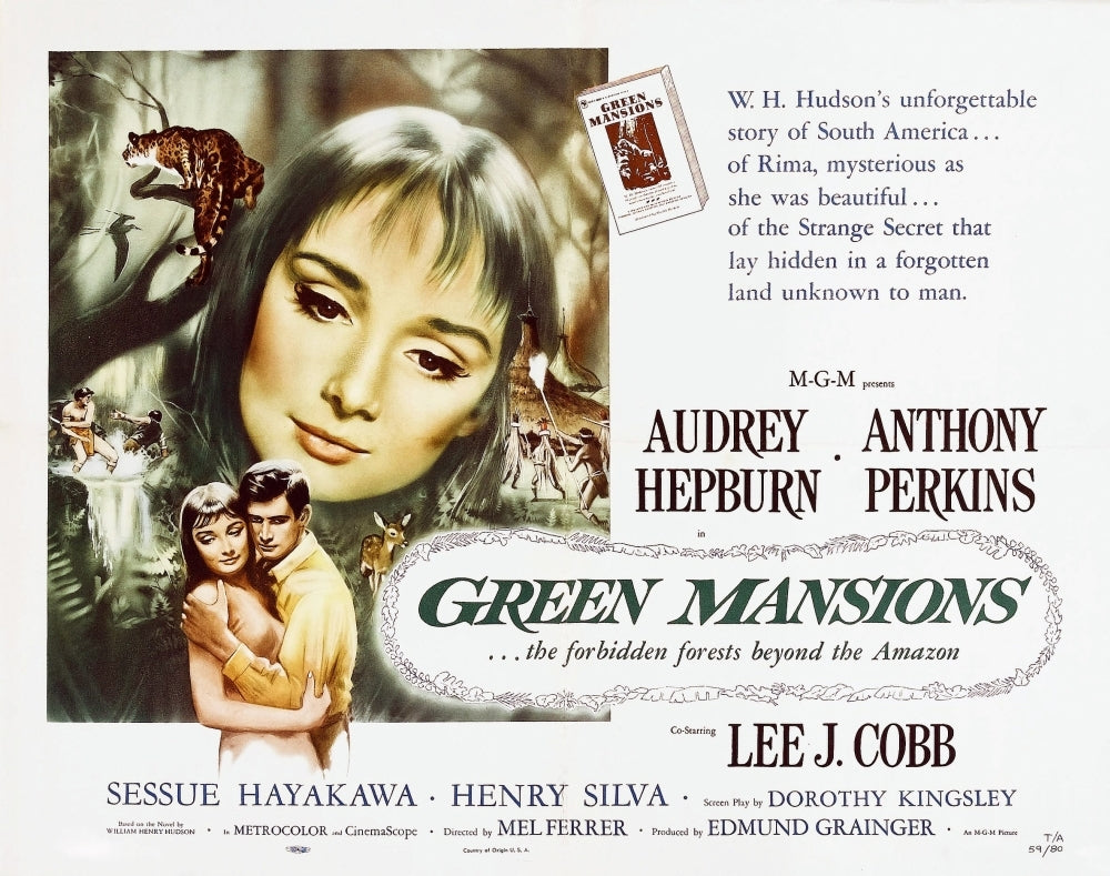 Green Mansions Audrey Hepburn Anthony Perkins 1959 Movie Poster Masterprint Image 1