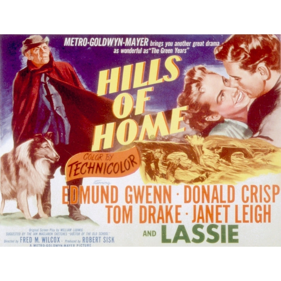 Hills Of Home Lassie Edmund Gwenn Janet Leigh Tom Drake 1948 Movie Poster Masterprint Image 1