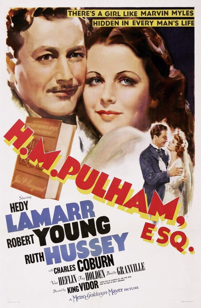 H.M. Pulham Esq. Us Poster Art From Left: Robert Young Hedy Lamarr 1941 Movie Poster Masterprint Image 1