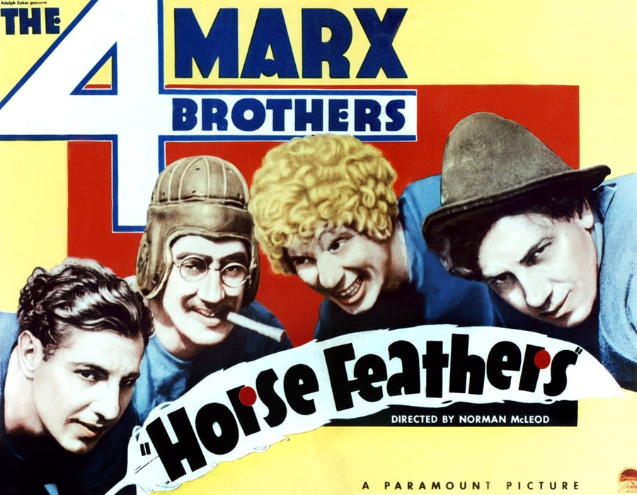 Horse Feathers From Left: Zeppo Marx Groucho Marx Harpo Marx Chico Marx 1932 Movie Poster Masterprint Image 1