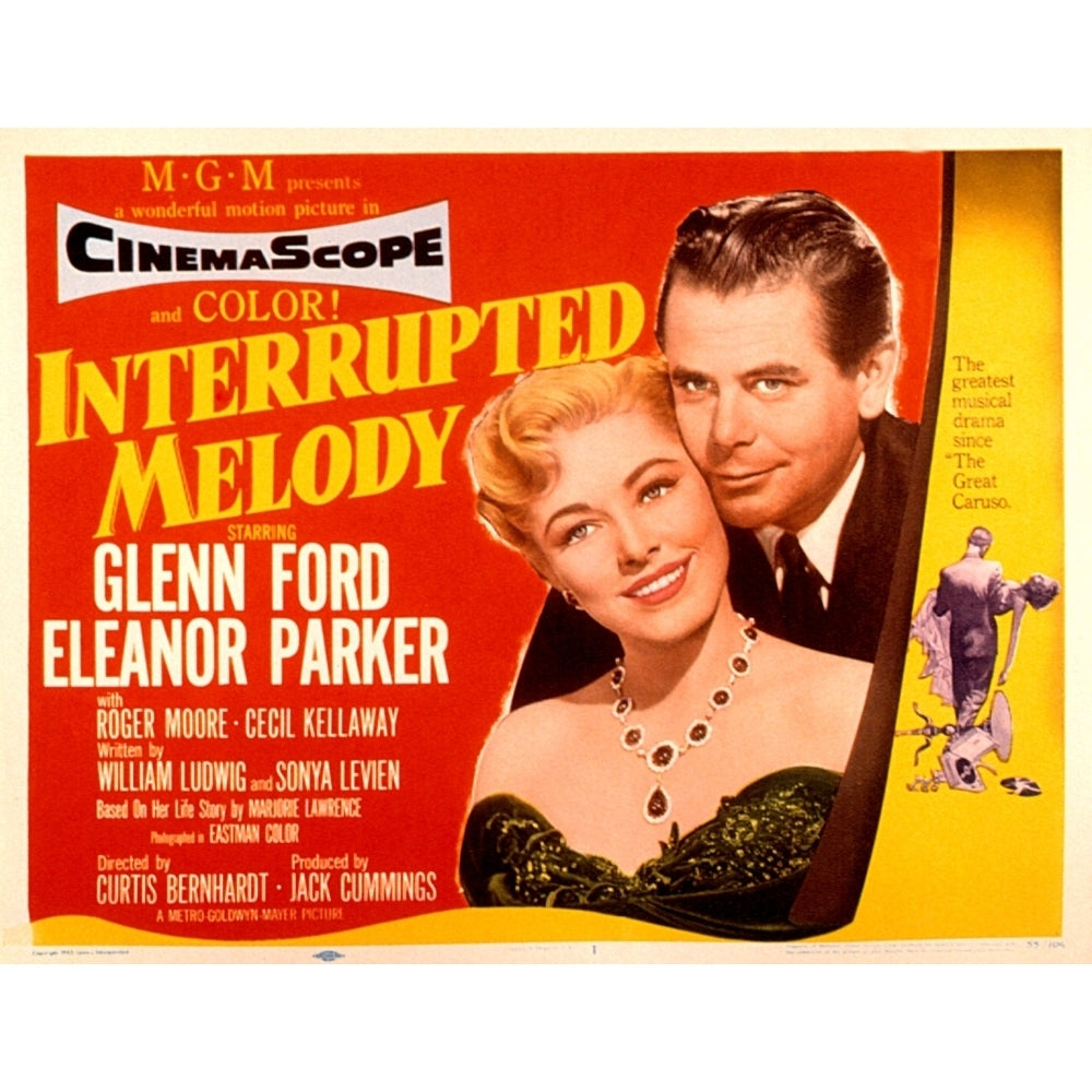 Interrupted Melody Eleanor Parker Glenn Ford 1955 Movie Poster Masterprint Image 1