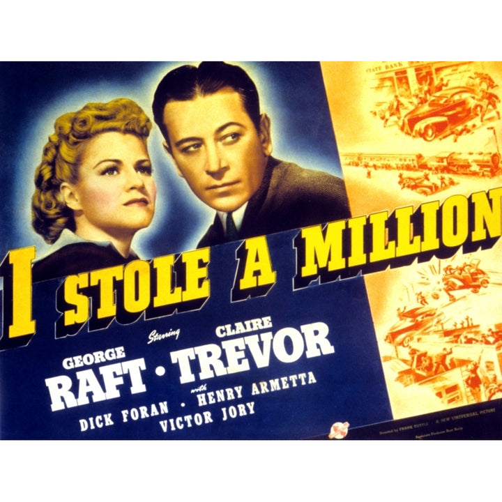 I Stole A Million Claire Trevor George Raft 1939 Movie Poster Masterprint Image 2