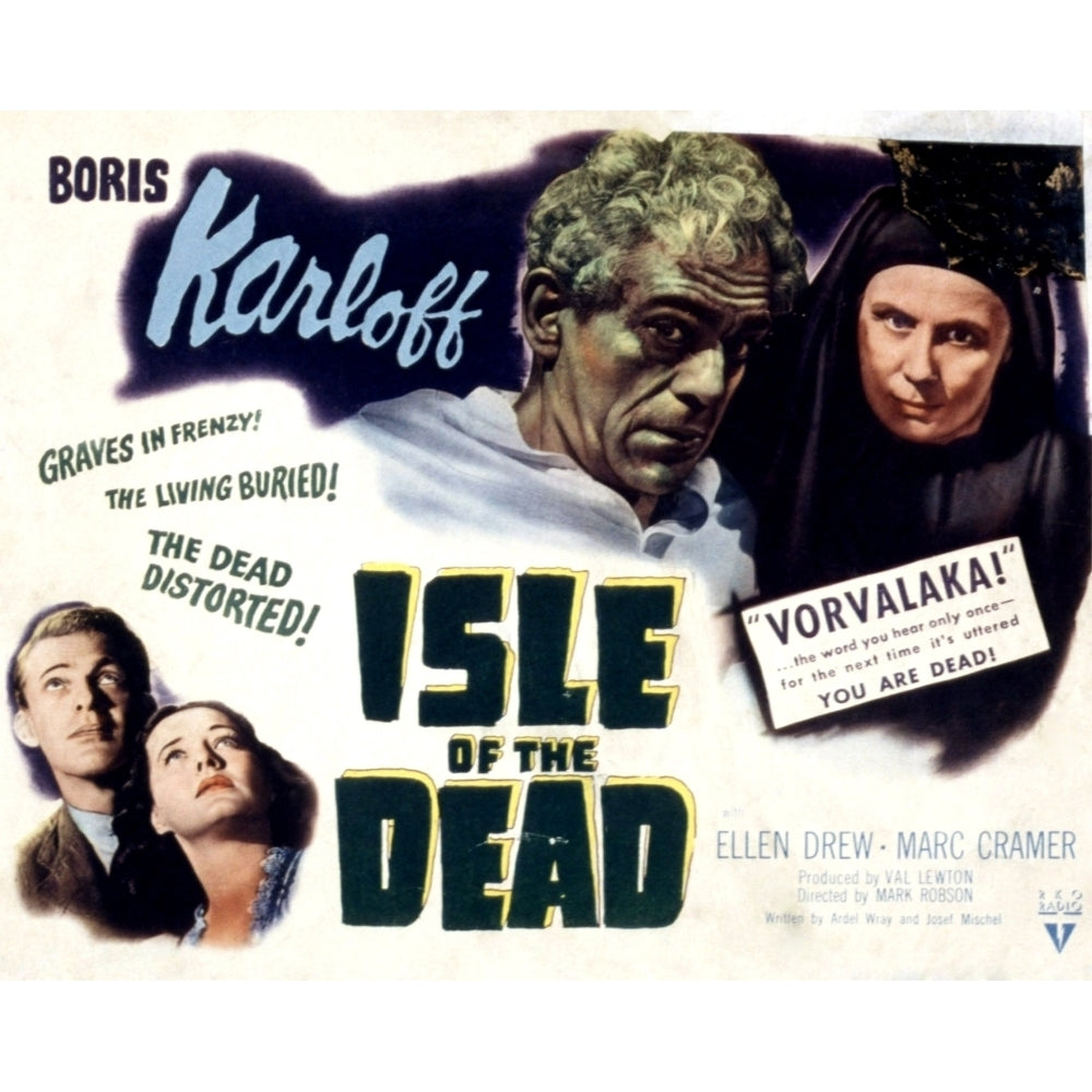 Isle Of The Dead Boris Karloff Marc Cramer Ellen Drew Katherine Emery 1945 Movie Poster Masterprint Image 2