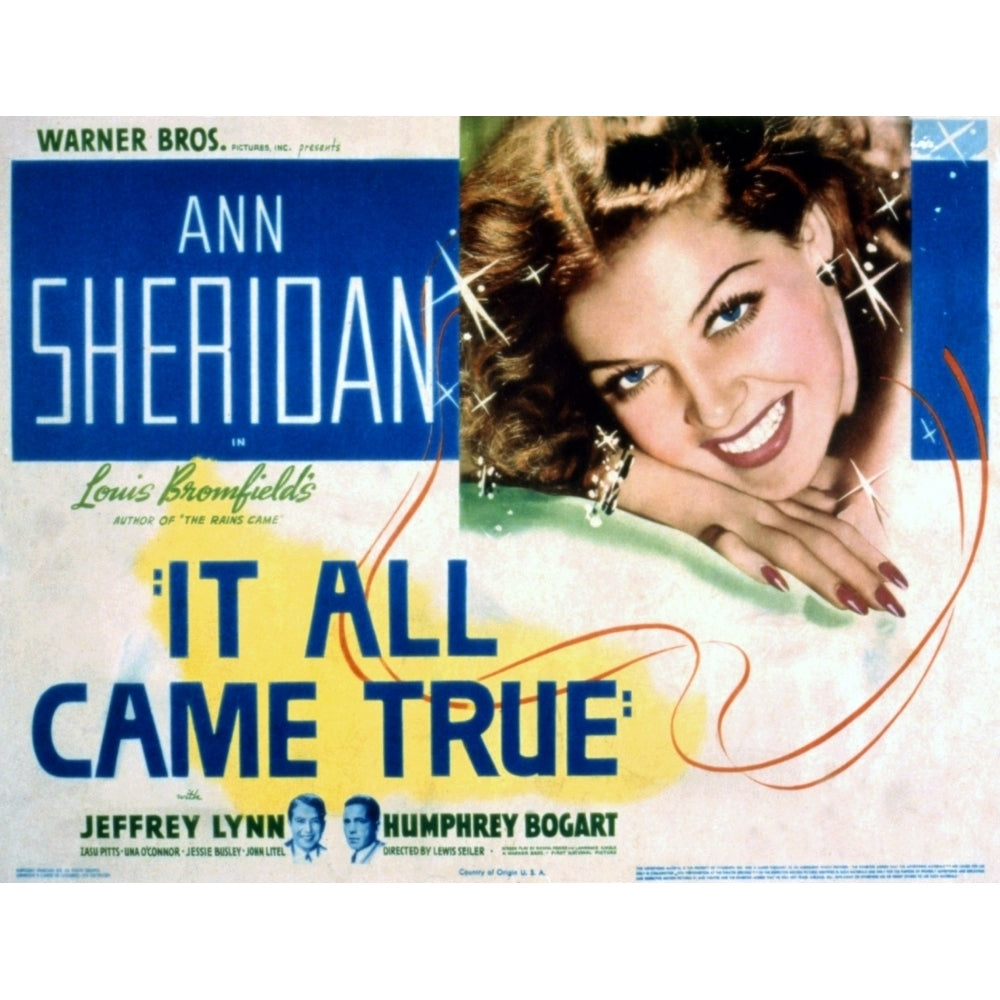 It All Came True Ann Sheridan 1940 Movie Poster Masterprint Image 2