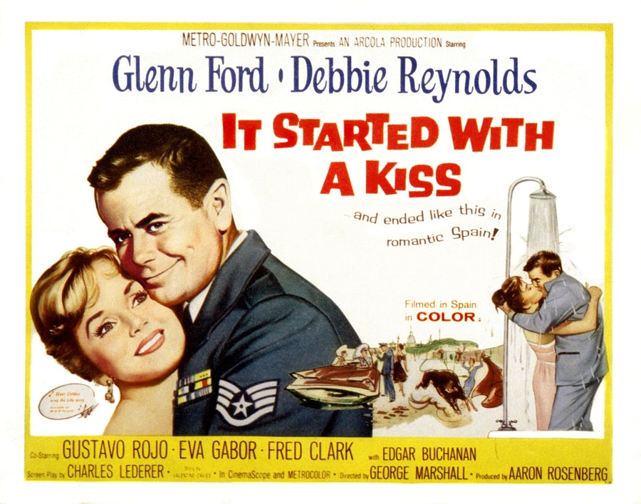 It Started With A Kiss Glenn Ford Debbie Reynolds 1959 Movie Poster Masterprint Image 1