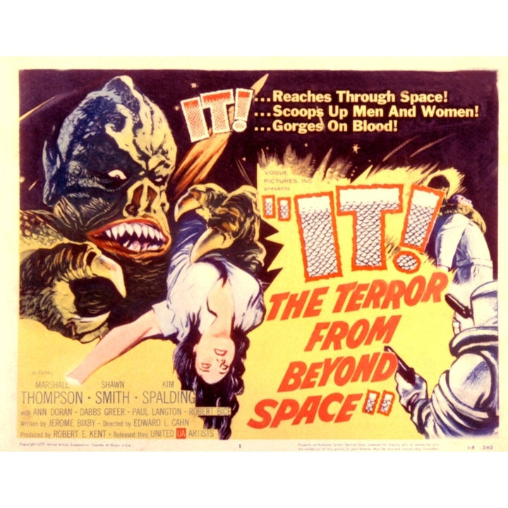 It! The Terror From Beyond Space 1958 Movie Poster Masterprint Image 1