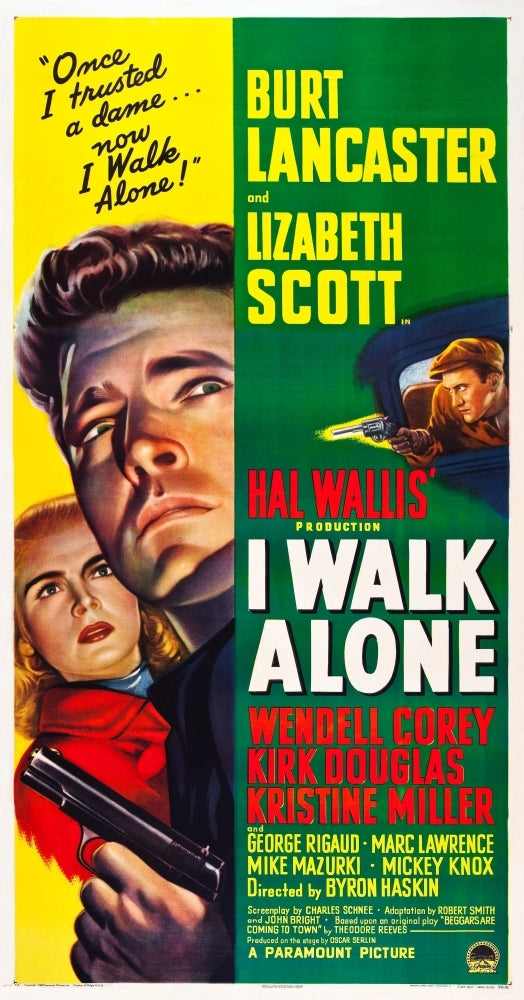 I Walk Alone Lizabeth Scott Burt Lancaster Kirk Douglas 1948 Movie Poster Masterprint Image 1