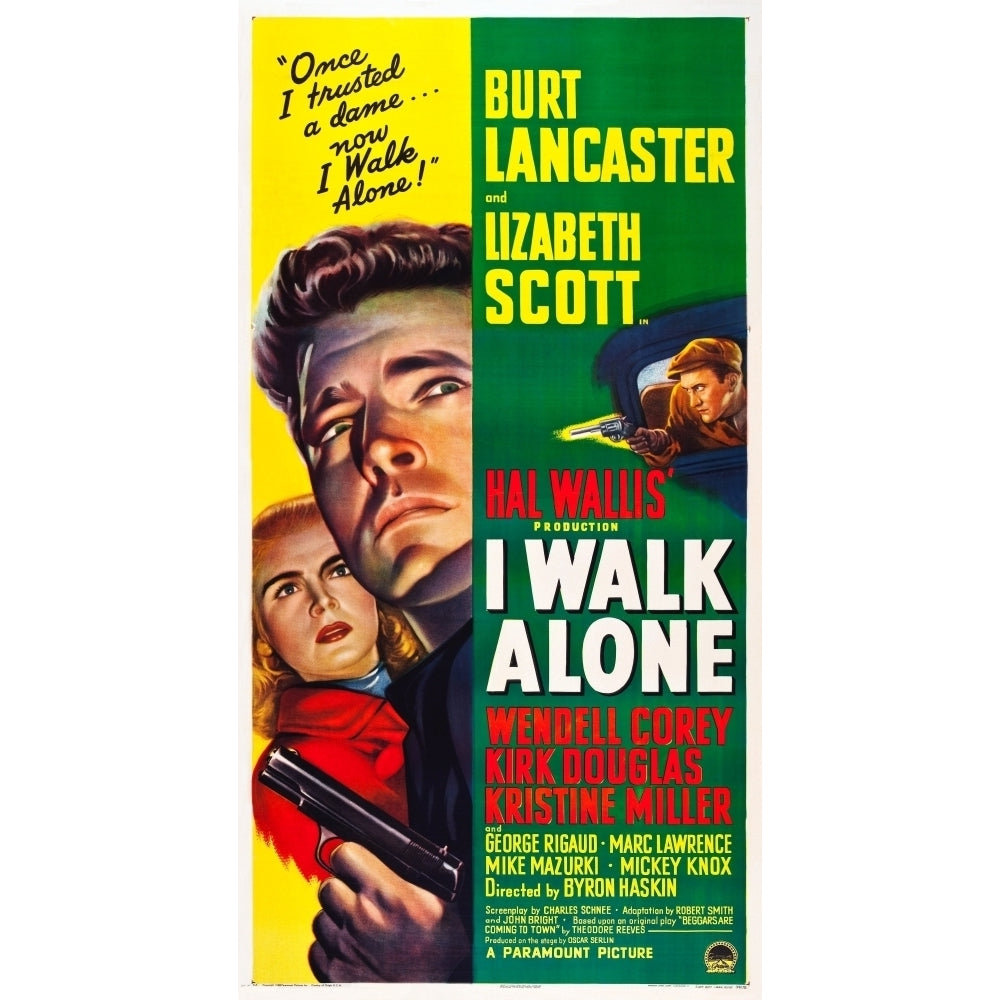 I Walk Alone Lizabeth Scott Burt Lancaster Kirk Douglas 1948 Movie Poster Masterprint Image 2