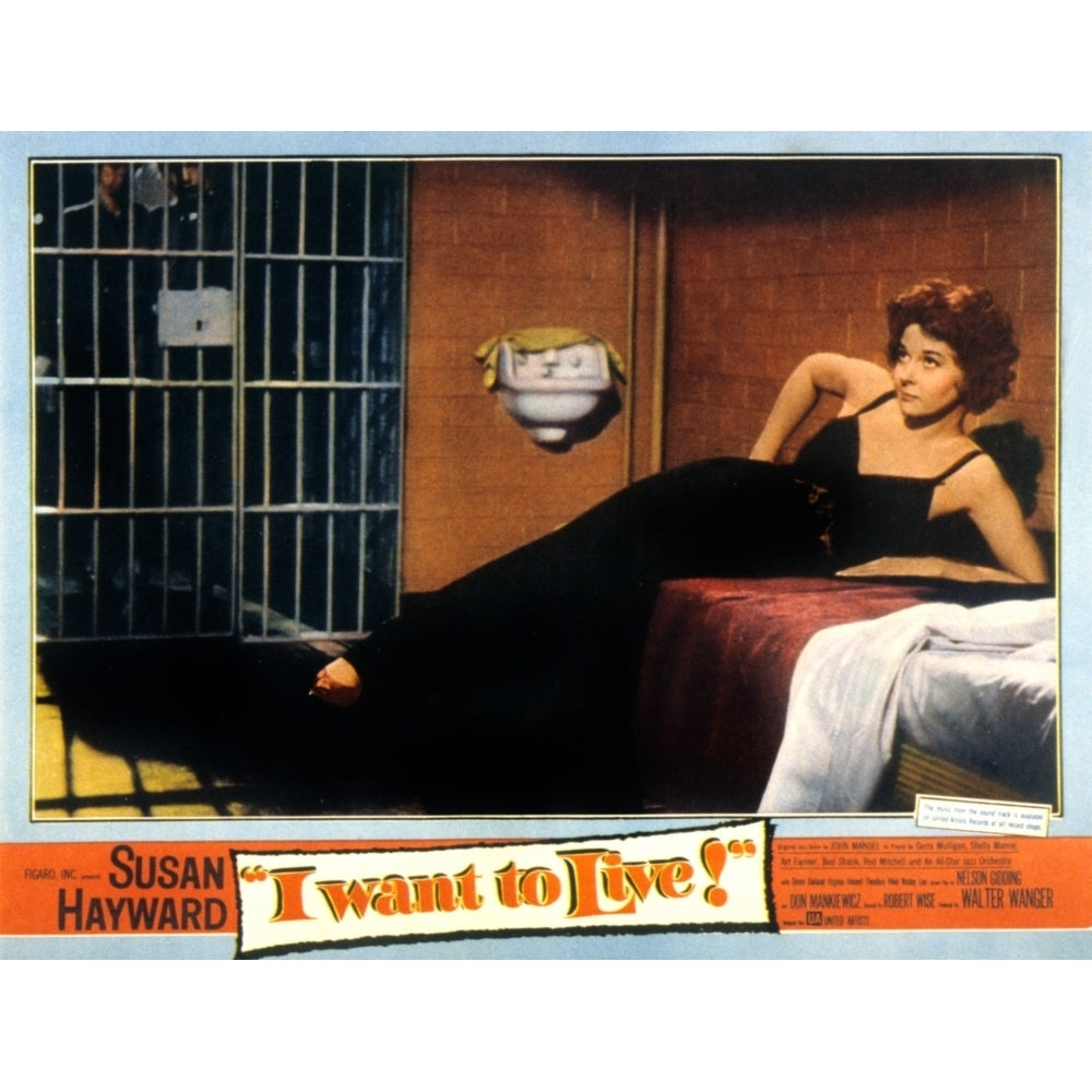 I Want To Live Susan Hayward 1958 Movie Poster Masterprint Image 1