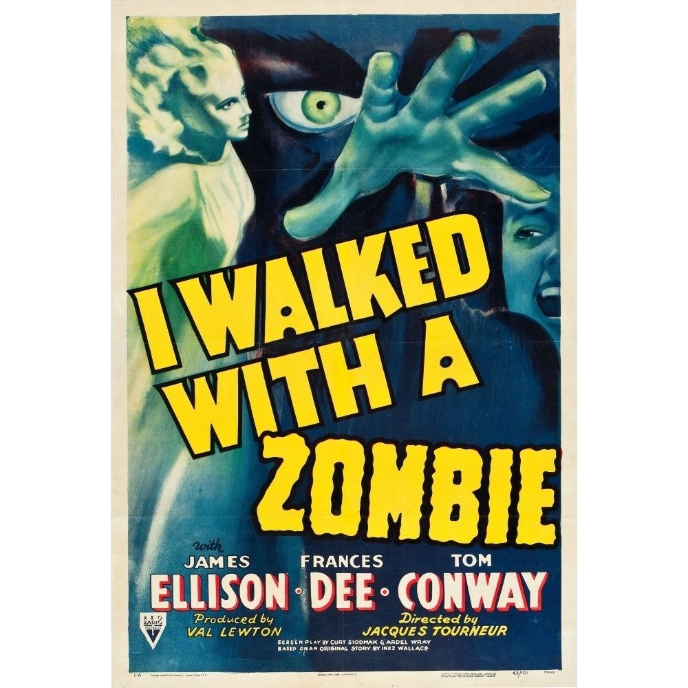 I Walked With A Zombie 1943 Movie Poster Masterprint Image 1