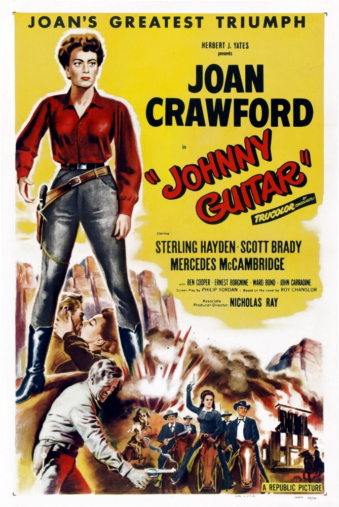 Johnny Guitar U.S. Poster Joan Crawford Sterling Hayden 1954. Movie Poster Masterprint Image 1