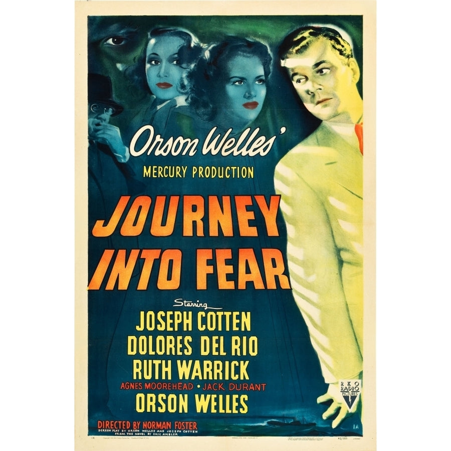 Journey Into Fear Joseph Cotten Dolores Del Rio Ruth Warrick Orson Welles 1943 Movie Poster Masterprint Image 1