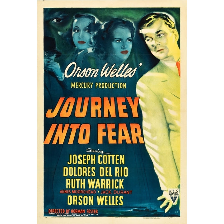 Journey Into Fear Joseph Cotten Dolores Del Rio Ruth Warrick Orson Welles 1943 Movie Poster Masterprint Image 2