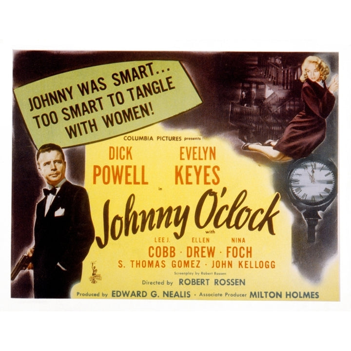 Johnny OClock Dick Powell Evelyn Keyes 1947. Movie Poster Masterprint Image 1