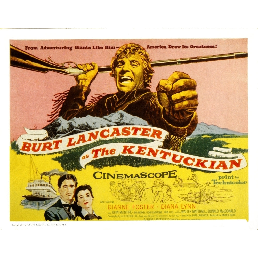 The Kentuckian Burt Lancaster 1955 Movie Poster Masterprint Image 1