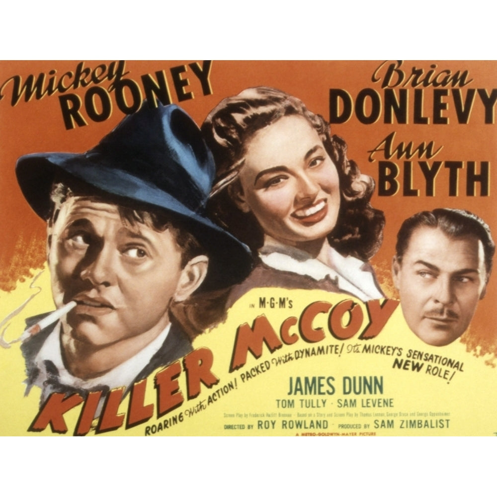 Killer Mccoy Mickey Rooney Ann Blyth Brian Donlevy 1947 Movie Poster Masterprint Image 1