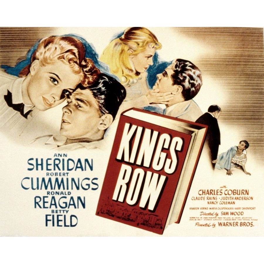 Kings Row Ann Sheridan Ronald Reagan Betty Field Robert Cummings 1942. Movie Poster Masterprint Image 1