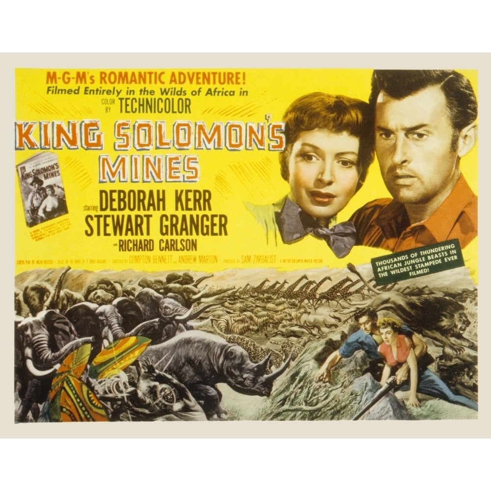 King SolomonS Mines Deborah Kerr Stewart Granger 1950 Poster Art Movie Poster Masterprint Image 2