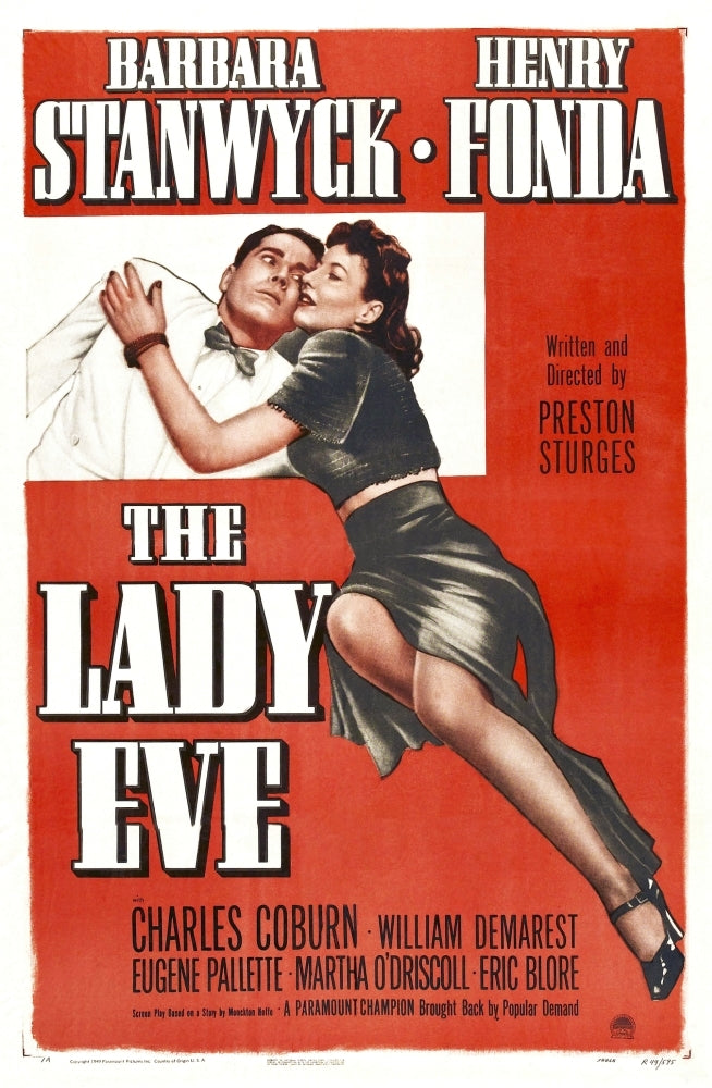 The Lady Eve Poster From Left: Henry Fonda Barbara Stanwyck 1941 Movie Poster Masterprint Image 1