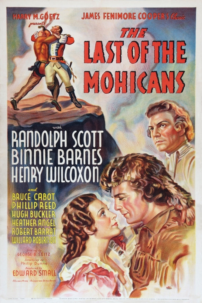 The Last Of The Mohicans Binnie Barnes Randolph Scott Henry Wilcoxon 1936 Movie Poster Masterprint Image 1