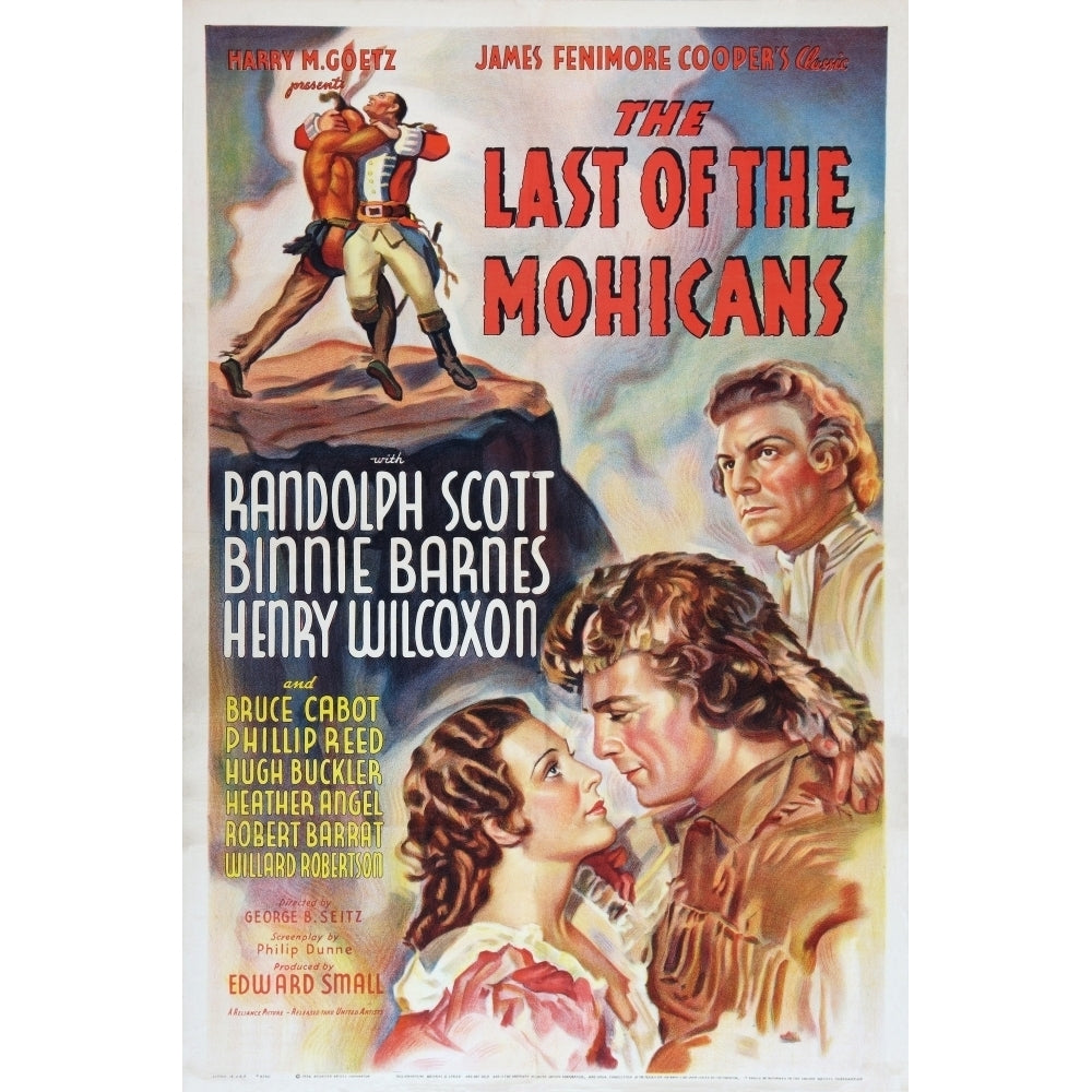 The Last Of The Mohicans Binnie Barnes Randolph Scott Henry Wilcoxon 1936 Movie Poster Masterprint Image 2