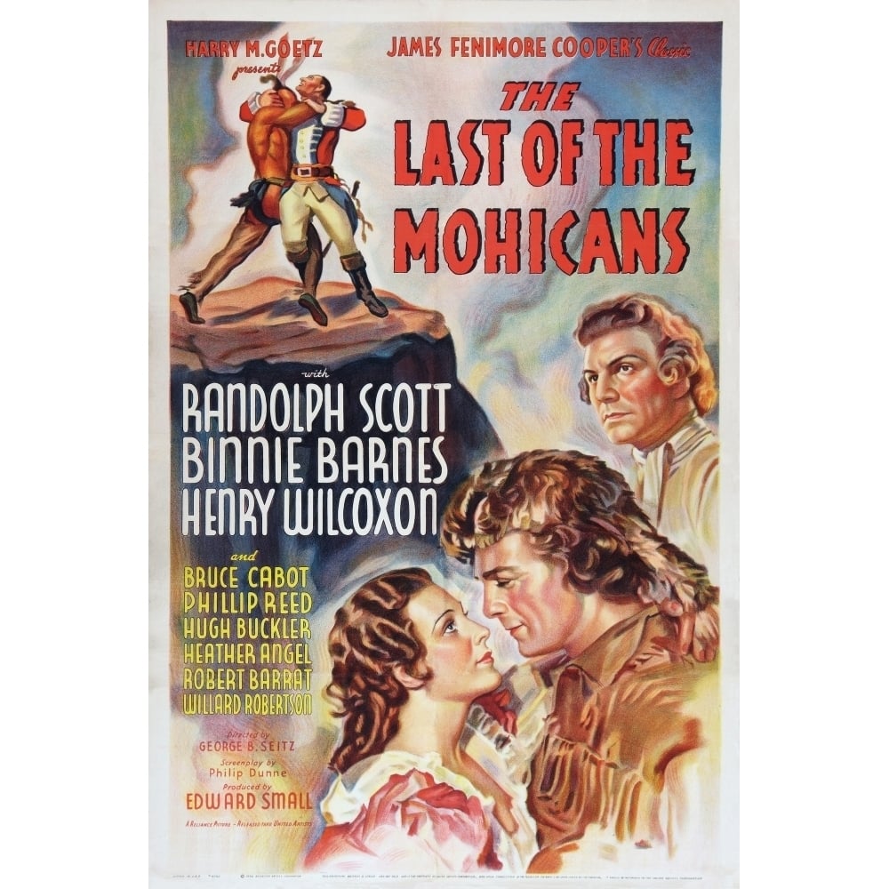 The Last Of The Mohicans Binnie Barnes Randolph Scott Henry Wilcoxon 1936 Movie Poster Masterprint Image 1