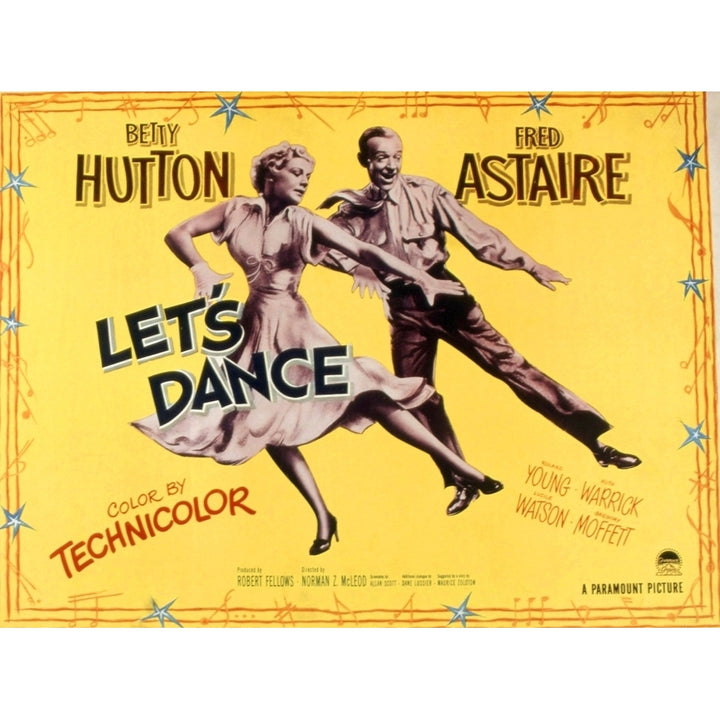 LetS Dance Betty Hutton Fred Astaire 1950 Movie Poster Masterprint Image 1