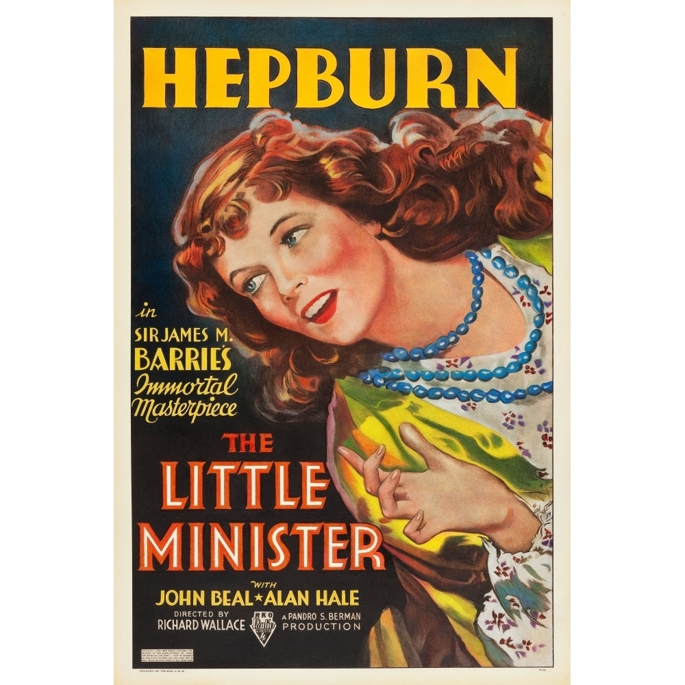 The Little Minister Poster Art Katharine Hepburn 1934 Movie Poster Masterprint Image 2