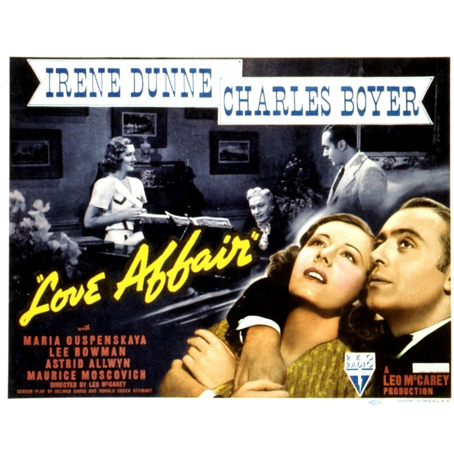 Love Affair Irene Dunne Maria Ouspenskaya Charles Boyer 1939 Movie Poster Masterprint Image 1