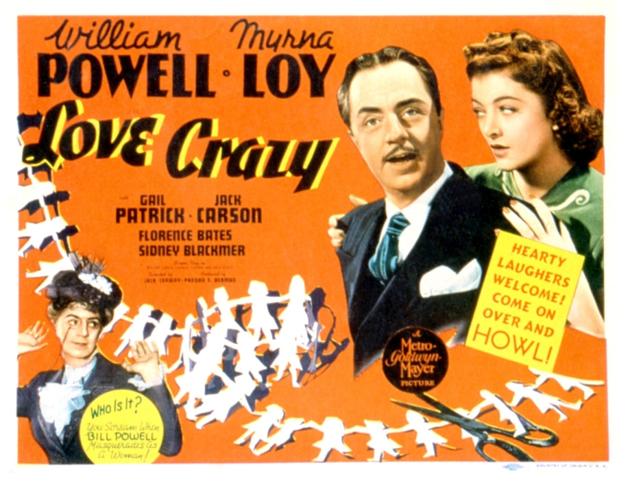 Love Crazy William Powell Myrna Loy 1941 Movie Poster Masterprint Image 1