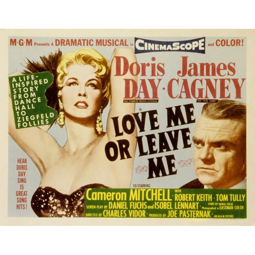 Love Me Or Leave Me Poster Art Doris Day James Cagney 1955 Movie Poster Masterprint Image 2