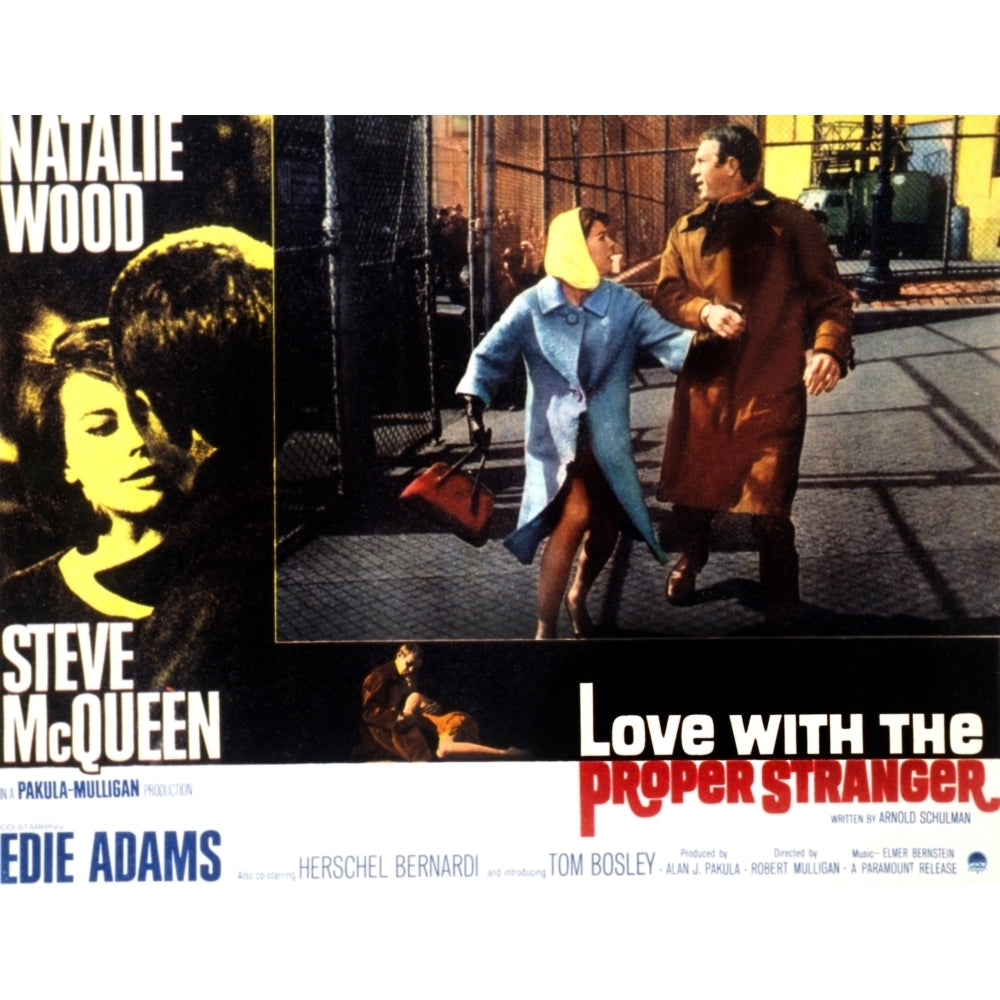 Love With The Proper Stranger Natalie Wood Steve Mcqueen 1963. Movie Poster Masterprint Image 2