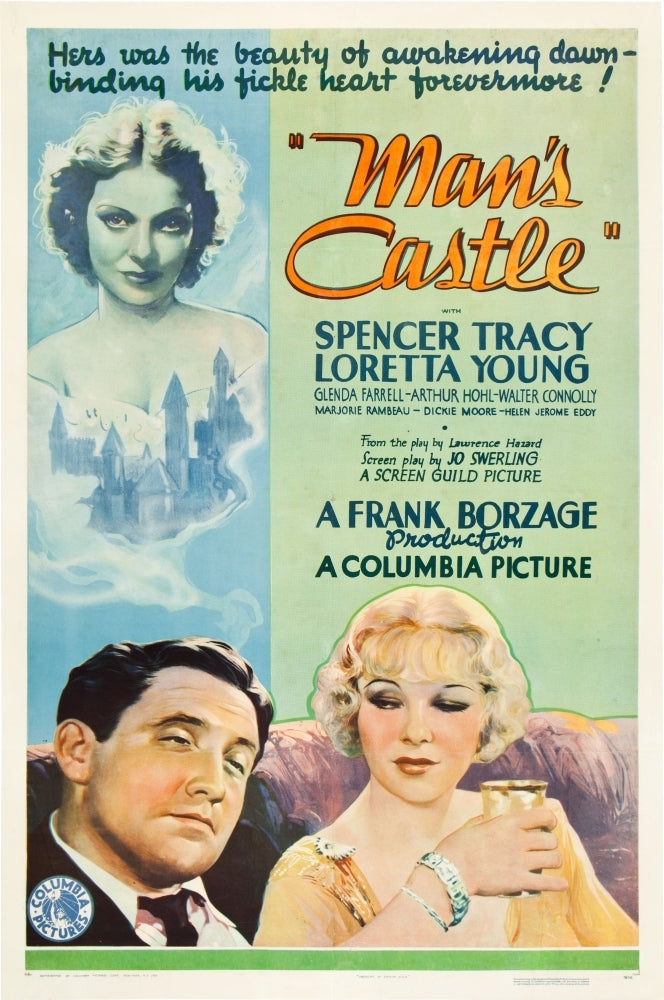 ManS Castle Spencer Tracy Loretta Young Glenda Farrell 1933 Movie Poster Masterprint Image 1