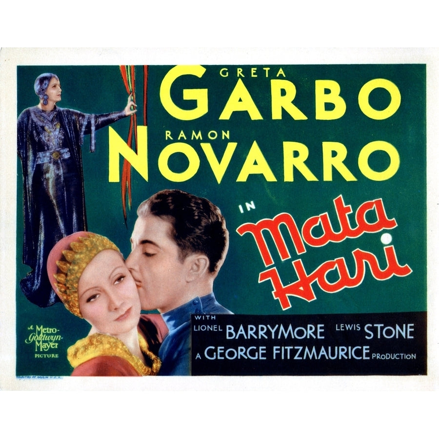 Mata Hari From Left Greta Garbo Ramon Novarro 1931 Movie Poster Masterprint Image 1