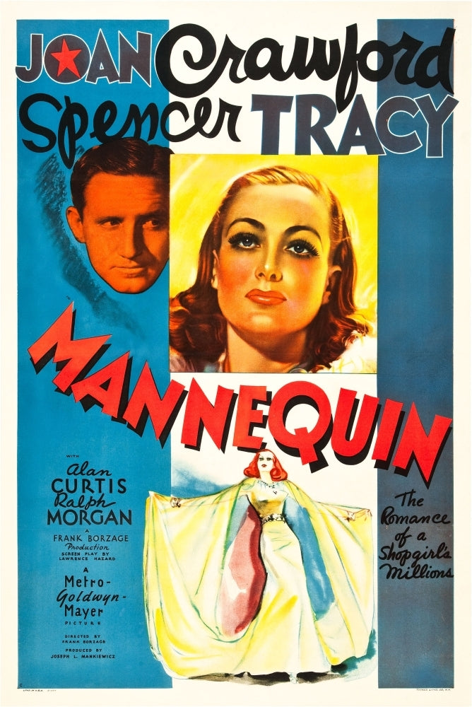 Mannequin Joan Crawford Spencer Tracy 1937 Movie Poster Masterprint Image 1