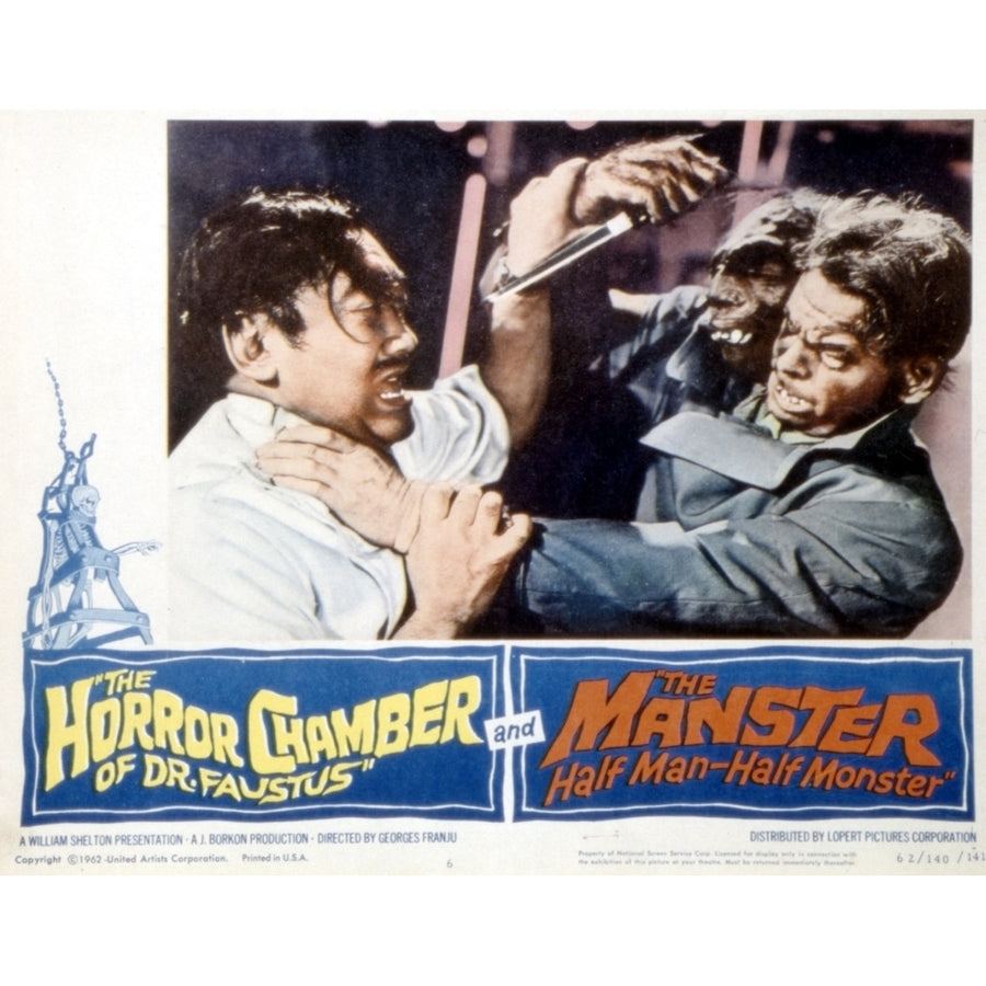 The Manster Tetsu Nakamura Peter Dyneley 1962. Movie Poster Masterprint Image 1