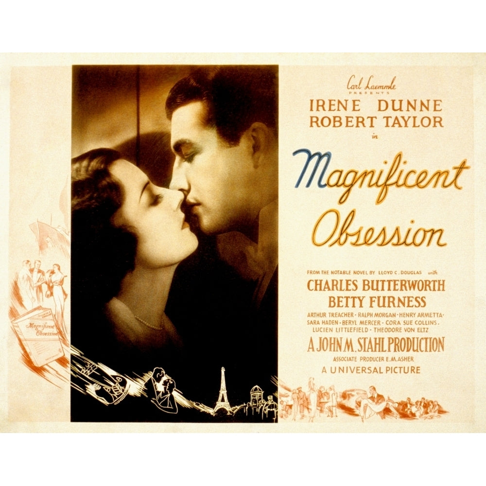 Magnificent Obsession Irene Dunne Robert Taylor 1935 Movie Poster Masterprint Image 2