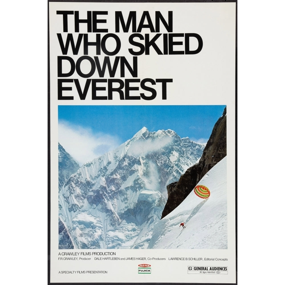 The Man Who Skied Down Everest Yuichiro Miura 1975 Movie Poster Masterprint Image 1