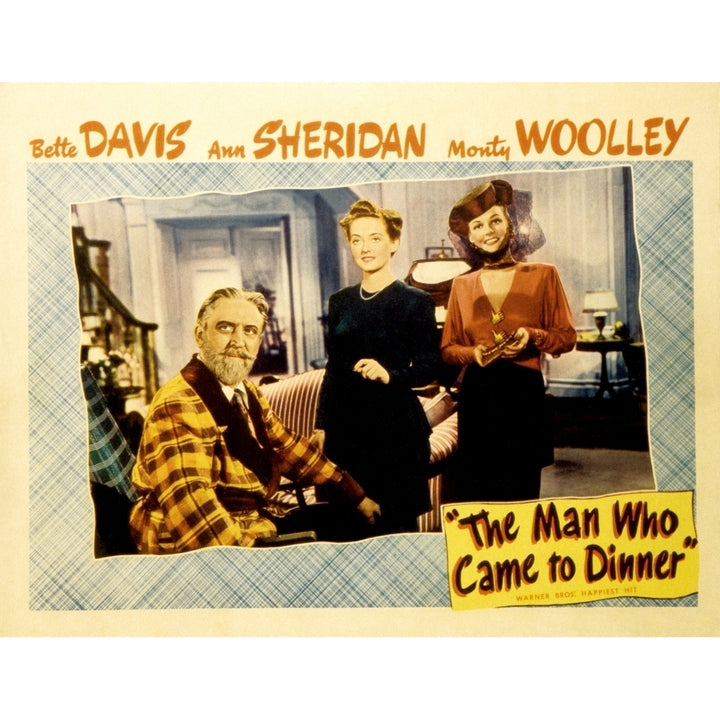 The Man Who Came To Dinner Monty Woolley Bette Davis Ann Sheridan 1942. Movie Poster Masterprint Image 1