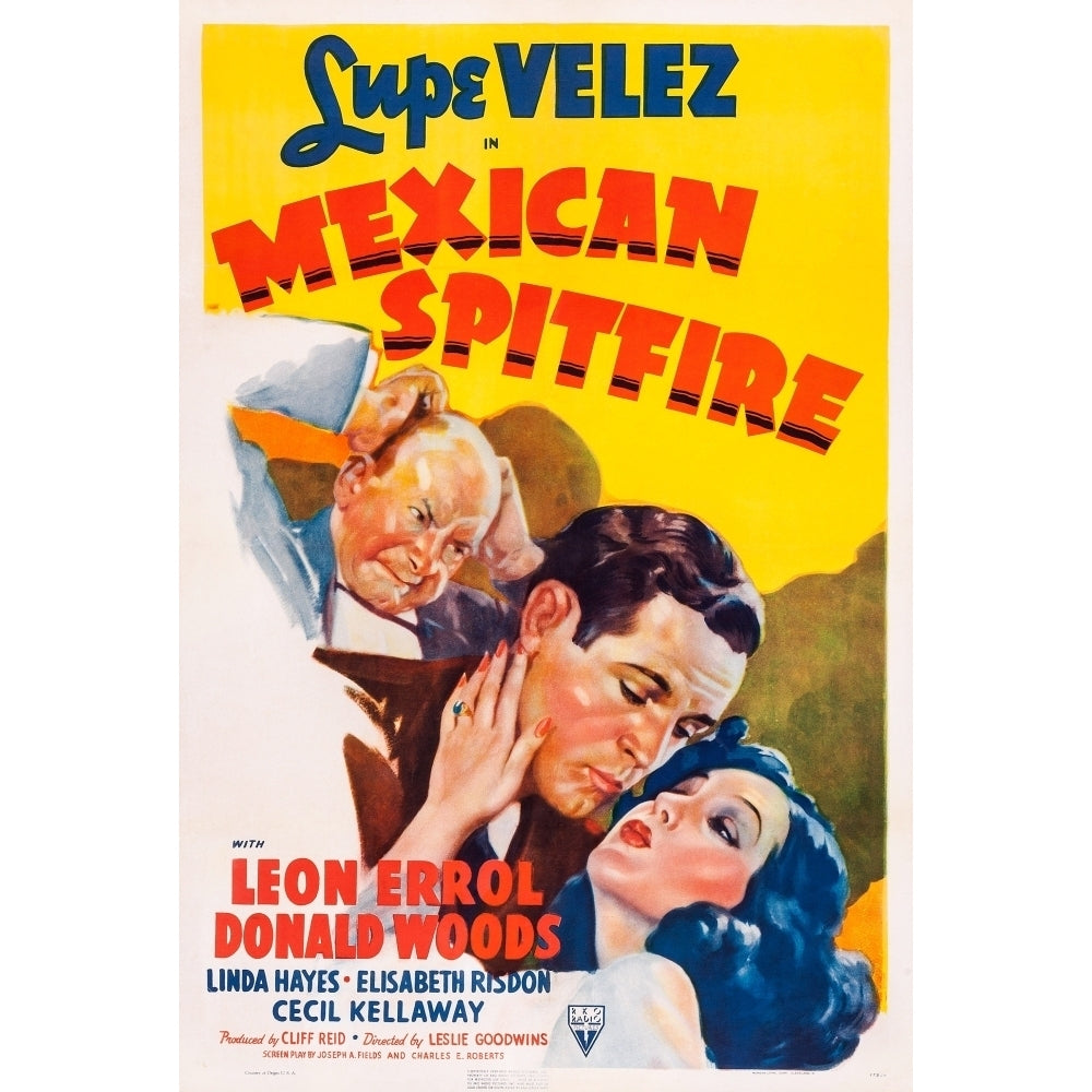 Mexican Spitfire Us Psoter Art Leon Errol Donald Woods Lupe Velez 1940 Movie Poster Masterprint Image 1