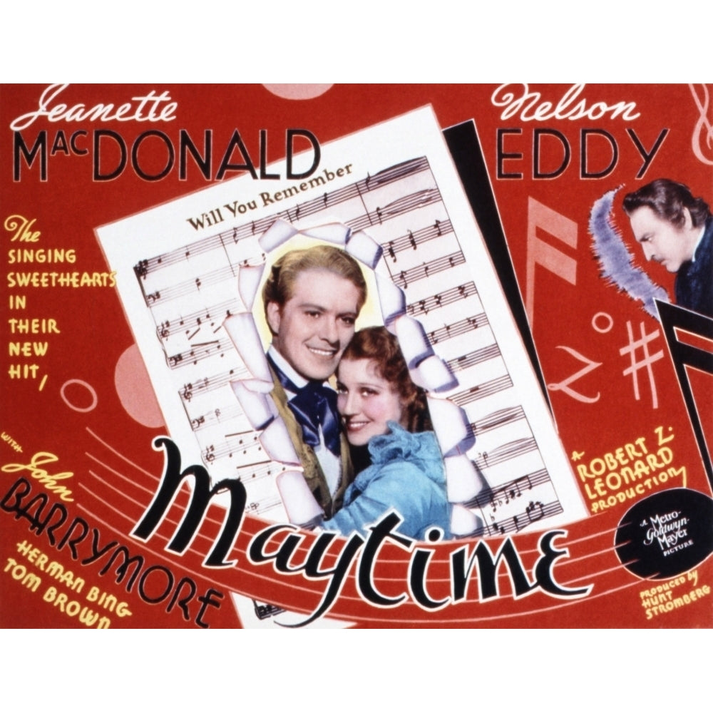 Maytime Nelson Eddy Jeanette Macdonald John Barrymore 1937 Movie Poster Masterprint Image 2